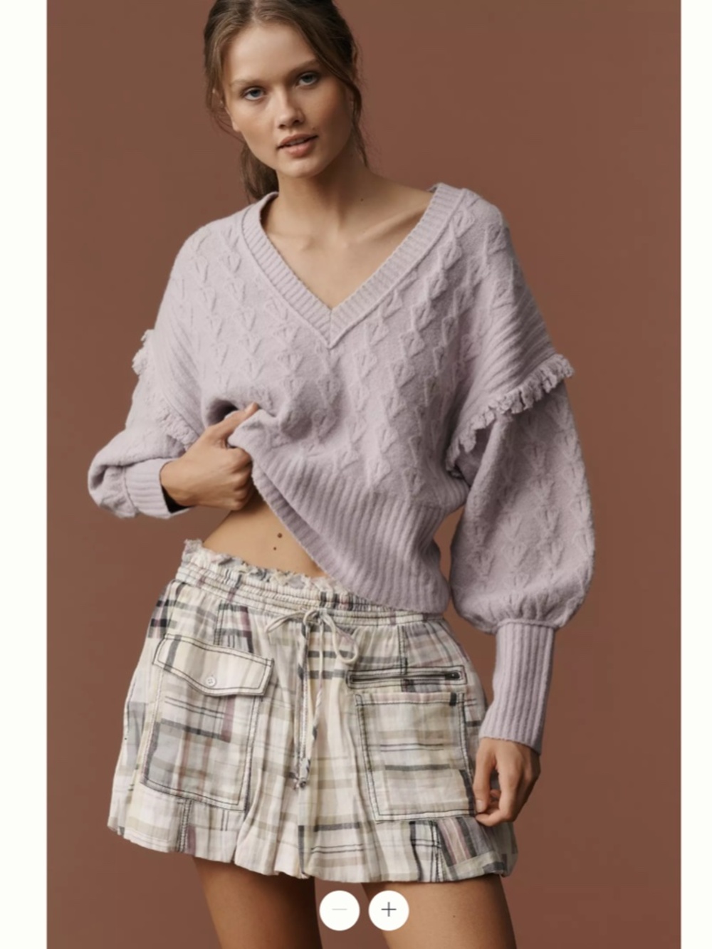 Anthropologie Pilcro Patchwork Bubble Mini Skirt